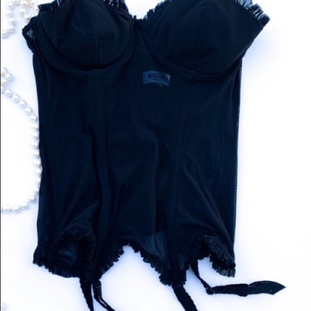 Moschino Lingerie Bustier/Corset with Garters 34